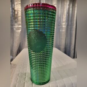 Starbucks 2023 Spring Watermelon Green Pink Venti Cold Cup‎ Tumbler Collectible